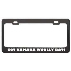   Bat? Animals Pets Black Metal License Plate Frame Holder Border Tag