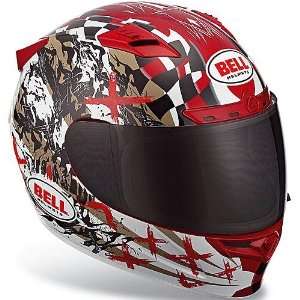  Bell Vortex   Torn Motorcycle Helmet