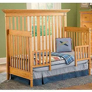 American Home 4 in 1 Crib, Honey Pine  BassettBaby Baby Furniture 