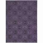   Area Rug NEW Carpet Purple peace sign Exact Size 7ft 6in. X 9ft. 6in