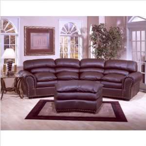    4SC Williamsburg 4 Seat Conversation Leather Sofa