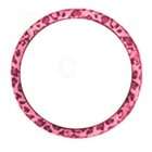 Unknown Animal Print Steering Wheel Cover   Leopard Pink