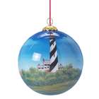 Kurt Adler Hand Painted St. Augustine Lighthouse Glass Ball Christmas 