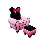 Delta Childrens Disney   Minnie Mouse Chair and Ottoman 