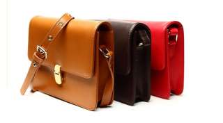Vintage Genuine Leather Purse Satchel Bag Handbag 4colr  