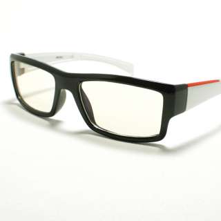 EYEGLASS Frame Nerd Glasses Geek Chic Optical Frame BLACK WHITE Clear 