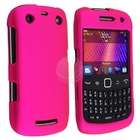   Snap on Rubber Coated Case for Blackberry Curve 8520 / 8530, Hot Pink