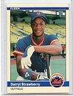 1984 Fleer 599 Darryl Strawberry Rookie Mets Mint 2  