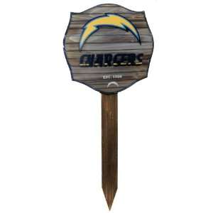    San Diego Chargers Home Garden Lawn Wood Stake Sign Automotive