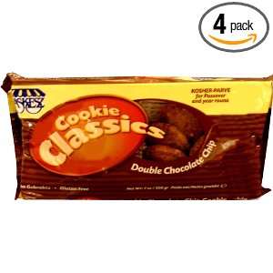Maafei Haaretz Double Chocolate Chip Cookies, 7 Ounce Boxes (Pack of 4 