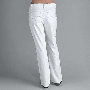 Womens Boot Cut White Jeans  Jaclyn Smith Clothing Womens Pants 