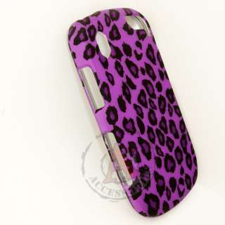 Purple Leopard HARD Protector Case Snap on Phone Cover for Pantech 