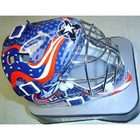   feature your team s design nhl logo foam padding straps and face cage