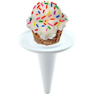 Disposable Ice Cream Cone Holder Sleeve  KegWorks Gifts Giftable 