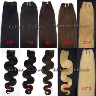 20 weft human hair extension100g,150cm6colors  