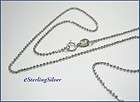 925 Sterling Silver Bead Chain / Necklace   1