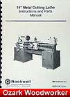 rockwell 14 cabinet lathe older operating part s manual 0595