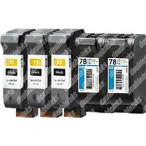  Combo Pack II Remanufactured HP 15/78 C6615DN/C6578A (3 