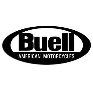  B/W Buell American Motorcycles Oval Sticker Everything 