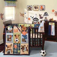 Lambs & Ivy Bow Wow 9 Piece Crib Bedding Set   Lambs & Ivy Bedtime 
