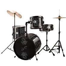 First Act Drum Set   Black with Skulls   First Act   