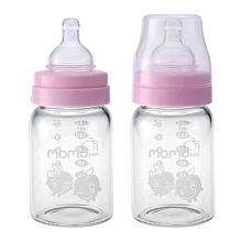   Grade Borosilicate Glass Bottles   Pink   Momo Baby   Babies R Us