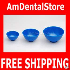 Brand New Dental Lab Rubber Mixing Bowls 3 pcs 3 size  
