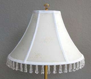 Stunning Off White Hand Stitched Table Lamp shade  