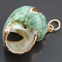 Unique and Stunning Gilded Seashell Pendant P0502  