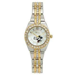   Dial and Two Tone Expansion Band  Disney Jewelry Watches Ladies