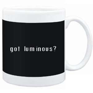  Mug Black  Got luminous?  Adjetives