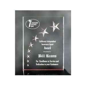  Carved Stars Acrylic Plaque