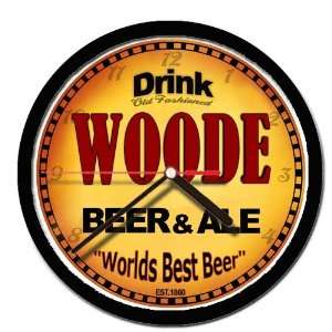  WOODE beer and ale cerveza wall clock 