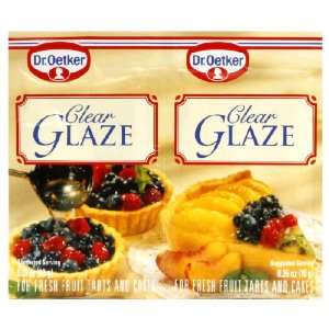 Dr. Oetker Clear Glaze for Fresh Fruit Tarts and Cakes 0.7 Oz 6 Packs 