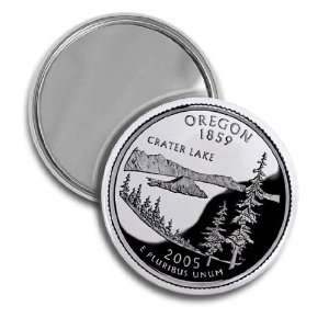  OREGON State Quarter Mint Image 2.25 inch Pocket Mirror 