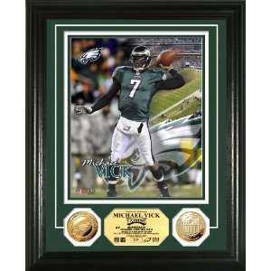  NFL Philadelphia Eagles Michael Vick 24KT Gold Coin Photo 