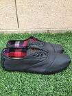 Toms Mens Cordones Black Waxed Twill BNIB size 8   13 MSRP $100