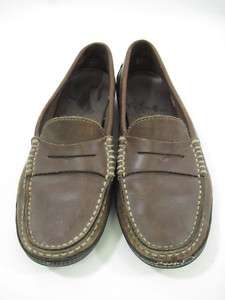 TODS Brown Leather Loafers Slides Size 37 7  