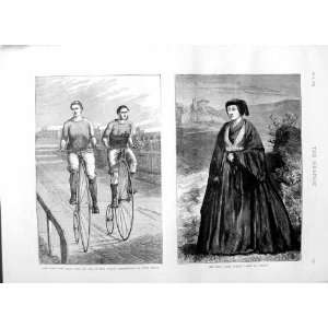 1875 BICYCLE CHAMPIONSHIP LILLIE BRIDGE MRS BLACK BYRON  