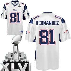   Aaron Hernandez White NFL Jerseys Authentic Football Jersey Sports