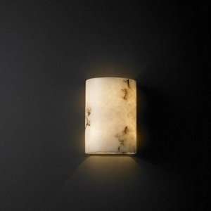  Faux Alabaster Cylinder Wall Sconce Small