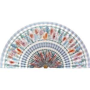  Decorative Fan   Rose and Morning Glory Pattern (Multicolored 