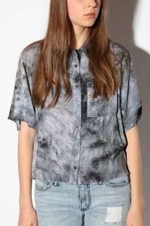 UrbanOutfitters  Sparkle & Fade Marble High/Low Shirt