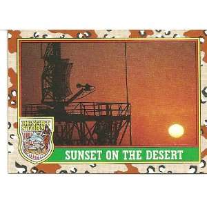  Desert Storm Sunset On The Desert Card #42 Everything 