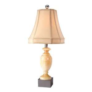  2 Urn Shape Real Marble Beige 3 Way Table Lamps W/ Iron 