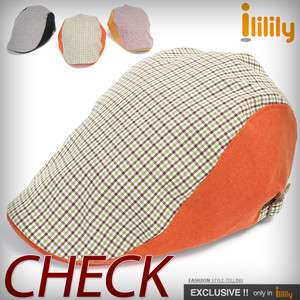 New Mens Linen Check Flat Cap Cabbie Hat Gatsby Ivy Irish Hunting Caps 