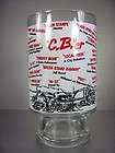   1970S Iconic THE CB ER 32oz BIG DRINKING GLASS TRUCKER TERMS & SLANG