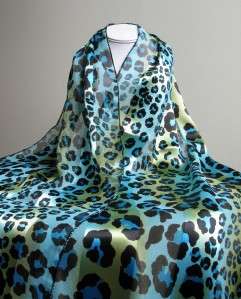 Current Fashion TrendTurquoise and Black Faux Leopard Print 