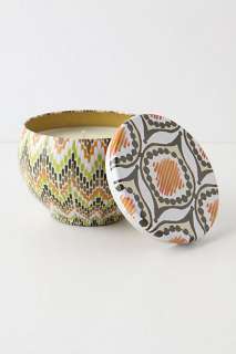 Tapestry Bubble Candle Tin   Anthropologie