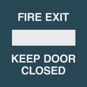  Intersign Sign 5X5 Fire Exit Keep Door Closed Square 